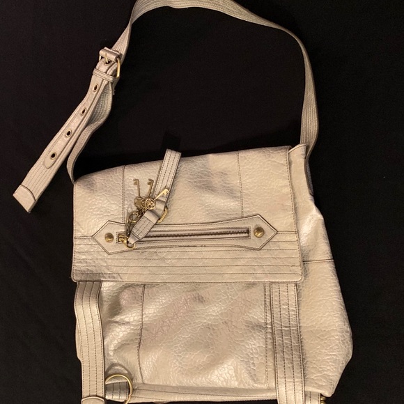 Metallic Silver Messenger Bag - Picture 4 of 4